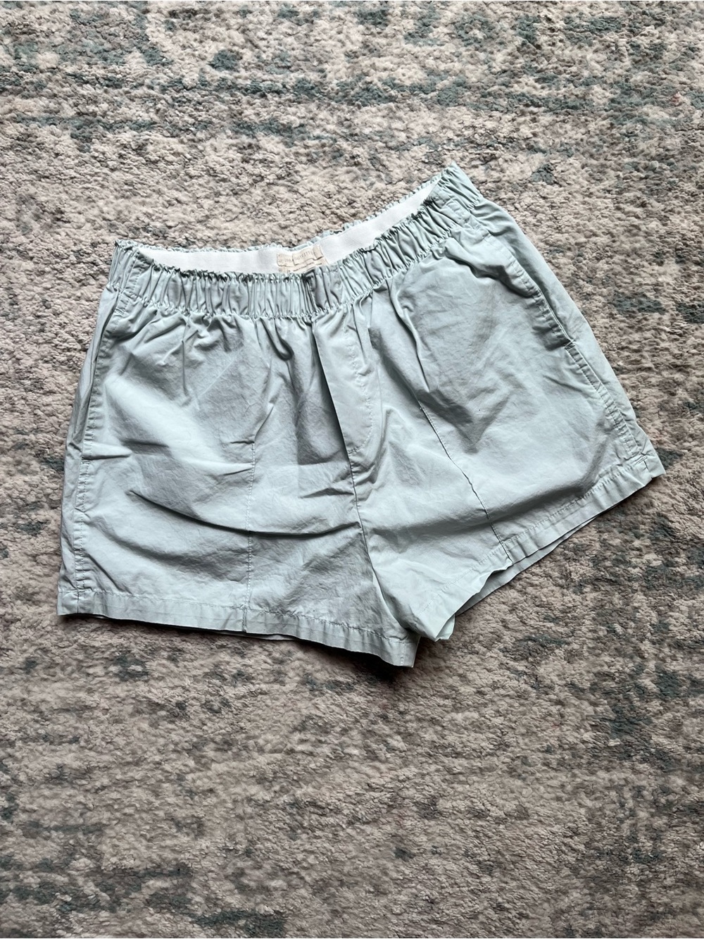 Urban Outfitters Mint Blue Elastic hiking Waist Shorts